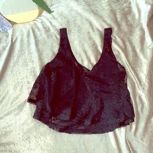 Little black crop top